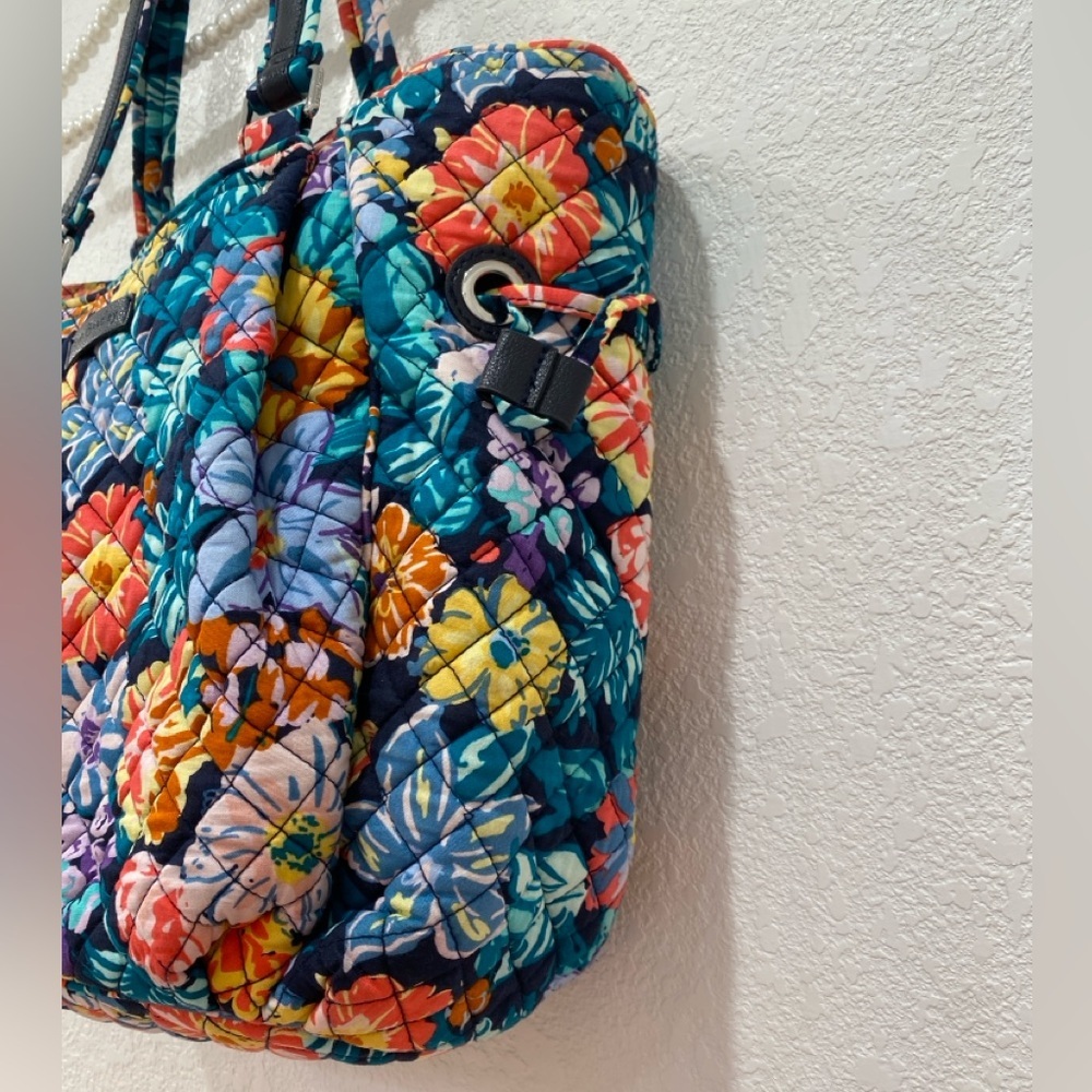Vera Bradley Happy Blooms Glenna Satchel bag - Picture 4 of 7